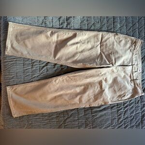 Men’s Lee workwear Carpenter Pants. Wide leg size 34x29. Olive Green.